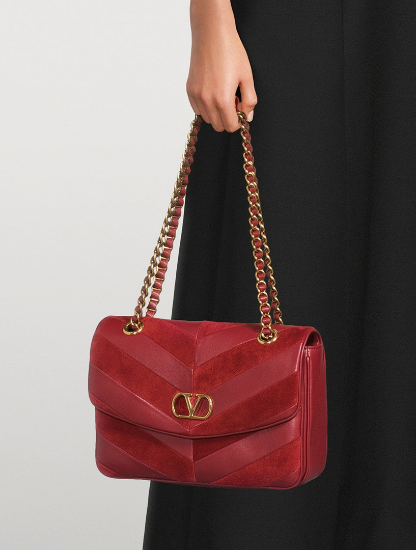 VALENTINO GARAVANIポインテッドトゥ 35 VALENTINO GARAVANI Medium Djuna Patchwork Leather Shoulder Bag