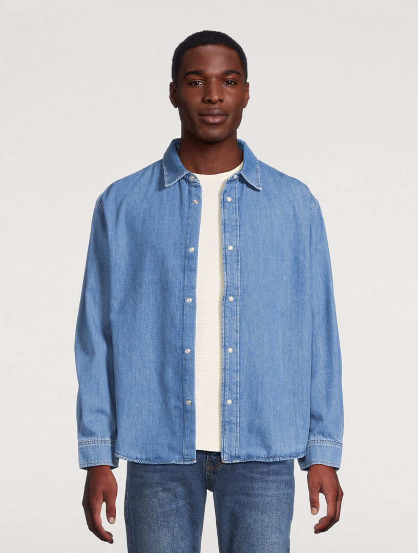 RH denim shirt． FRAME Classic Denim Shirt | Holt Renfrew