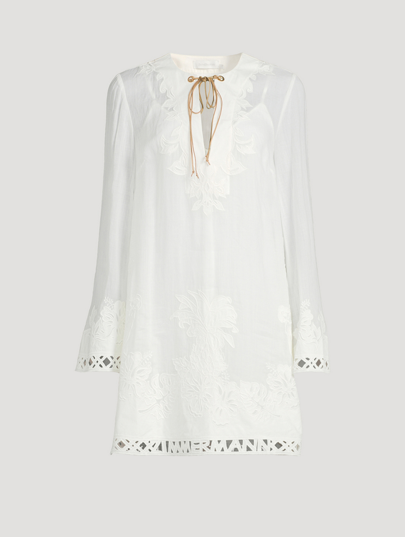 Robe tunique brodée Indra