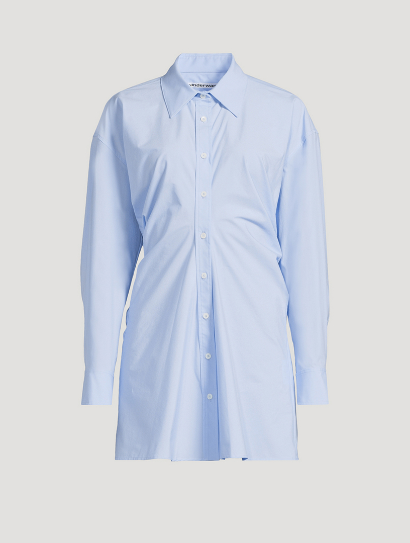 ALEXANDER WANG Gathered-Back Shirt Dress | Holt Renfrew