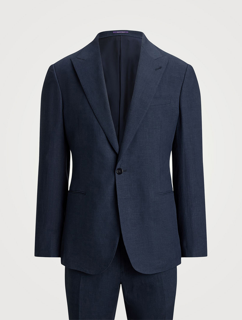 RALPH LAUREN PURPLE LABEL Kent Linen Two-Piece Suit | Holt Renfrew