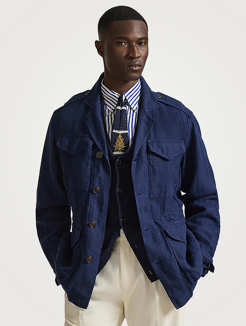 POLO RALPH LAUREN The Baystones Linen Field Jacket | Holt Renfrew