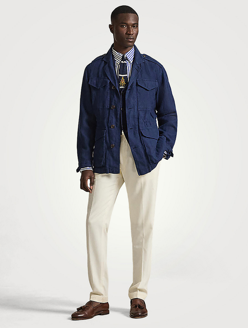 POLO RALPH LAUREN The Baystones Linen Field Jacket | Holt Renfrew