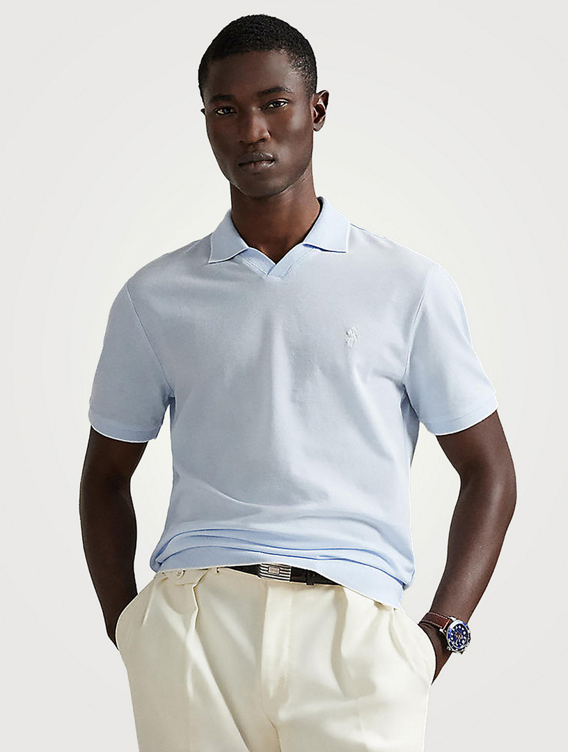 POLO RALPH LAUREN Jacquard Mesh Polo Shirt | Holt Renfrew