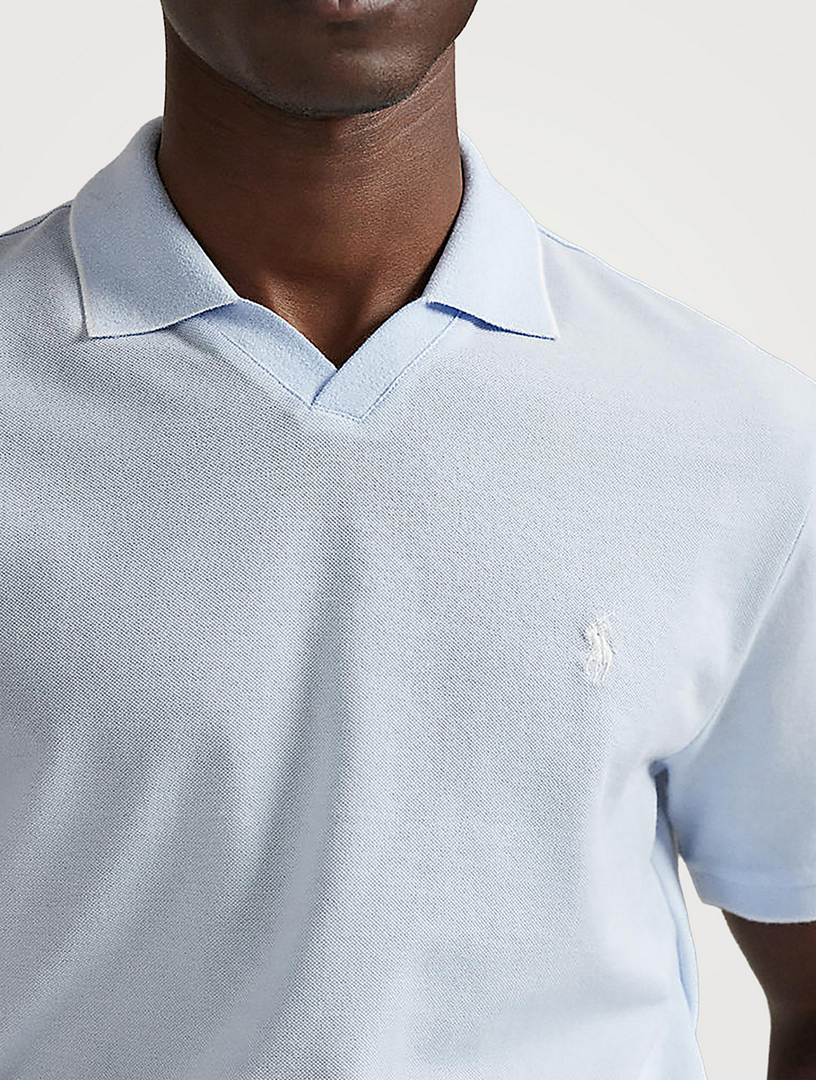 POLO RALPH LAUREN Jacquard Mesh Polo Shirt | Holt Renfrew