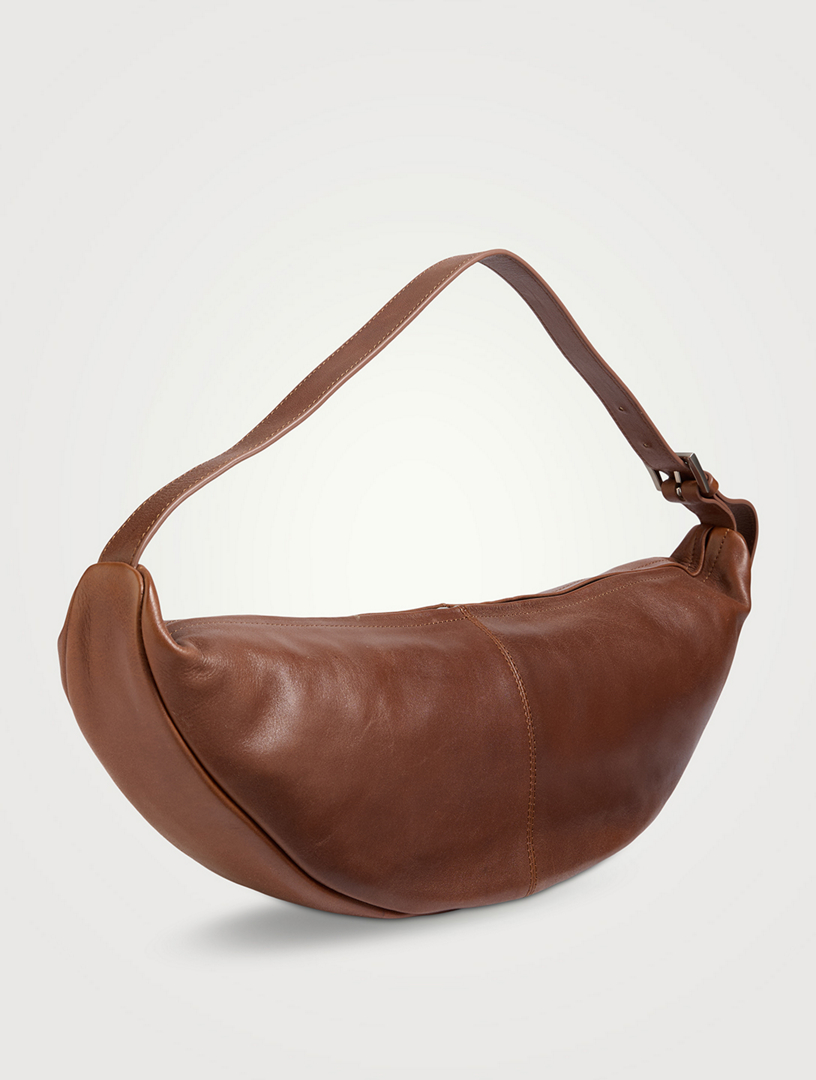 ST. AGNI Slim Crescent Leather Sling Bag | Holt Renfrew