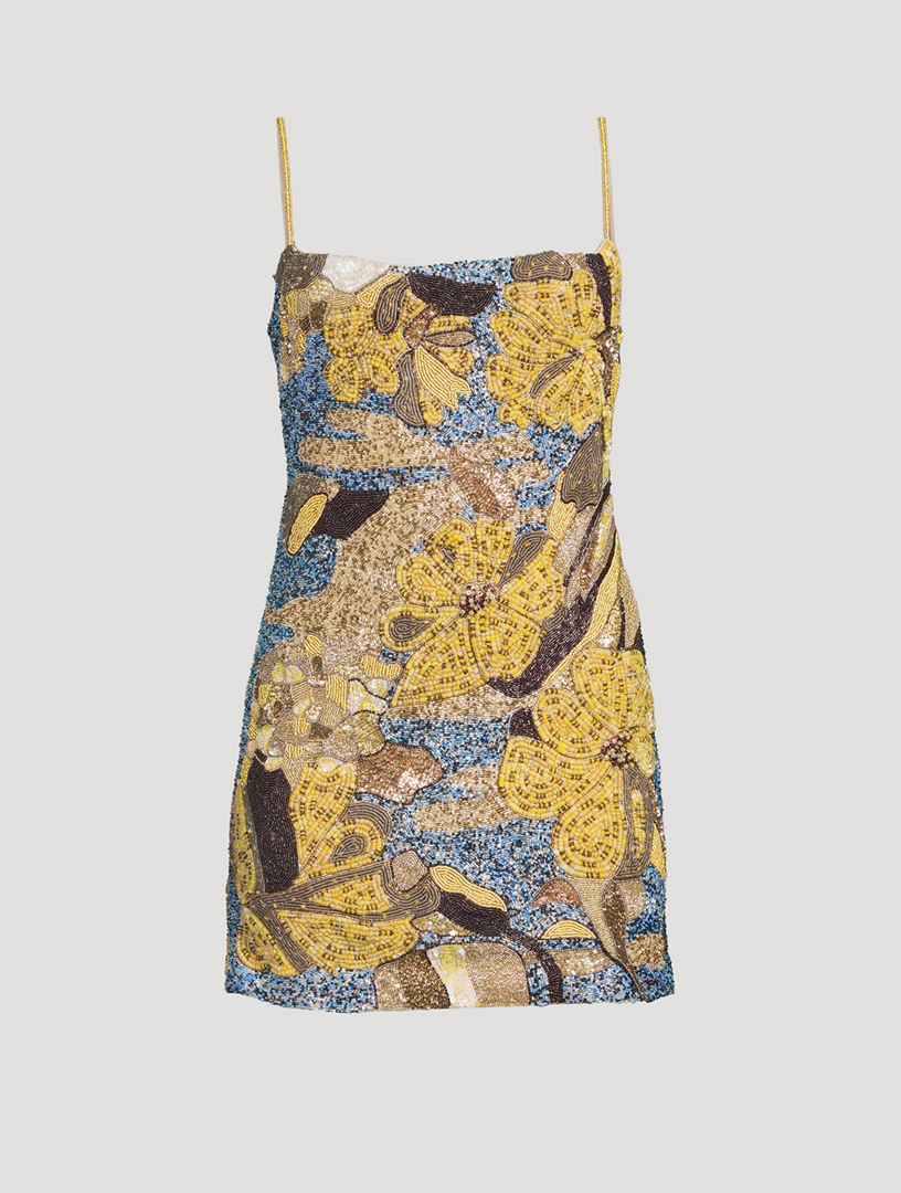 CULT GAIA Bebe Beaded Mini Dress