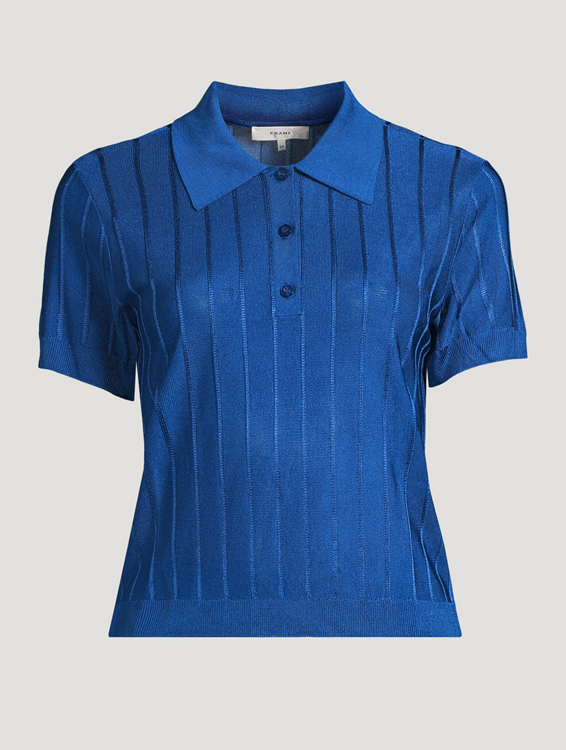 MIU MIU Piqué And Poplin Polo Shirt | Holt Renfrew