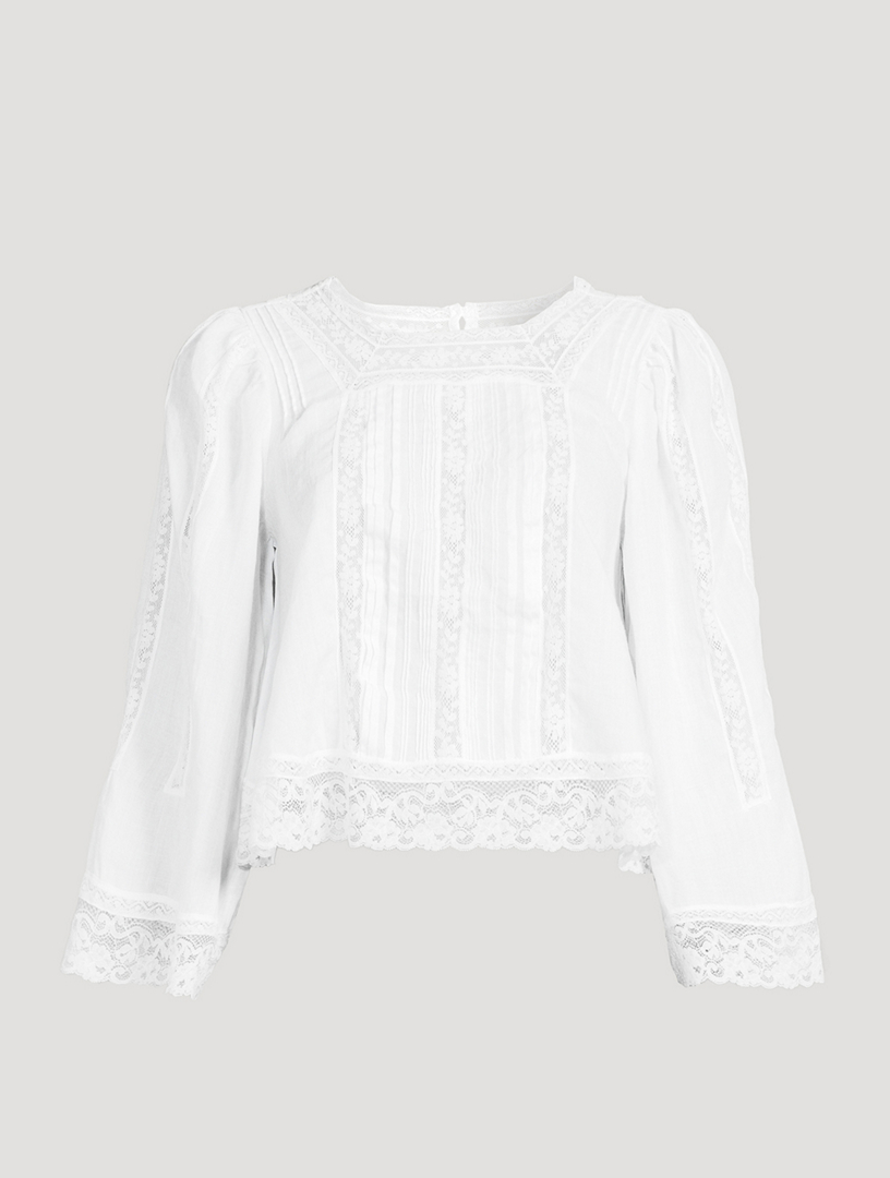 Solstice Lace-Trimmed Top