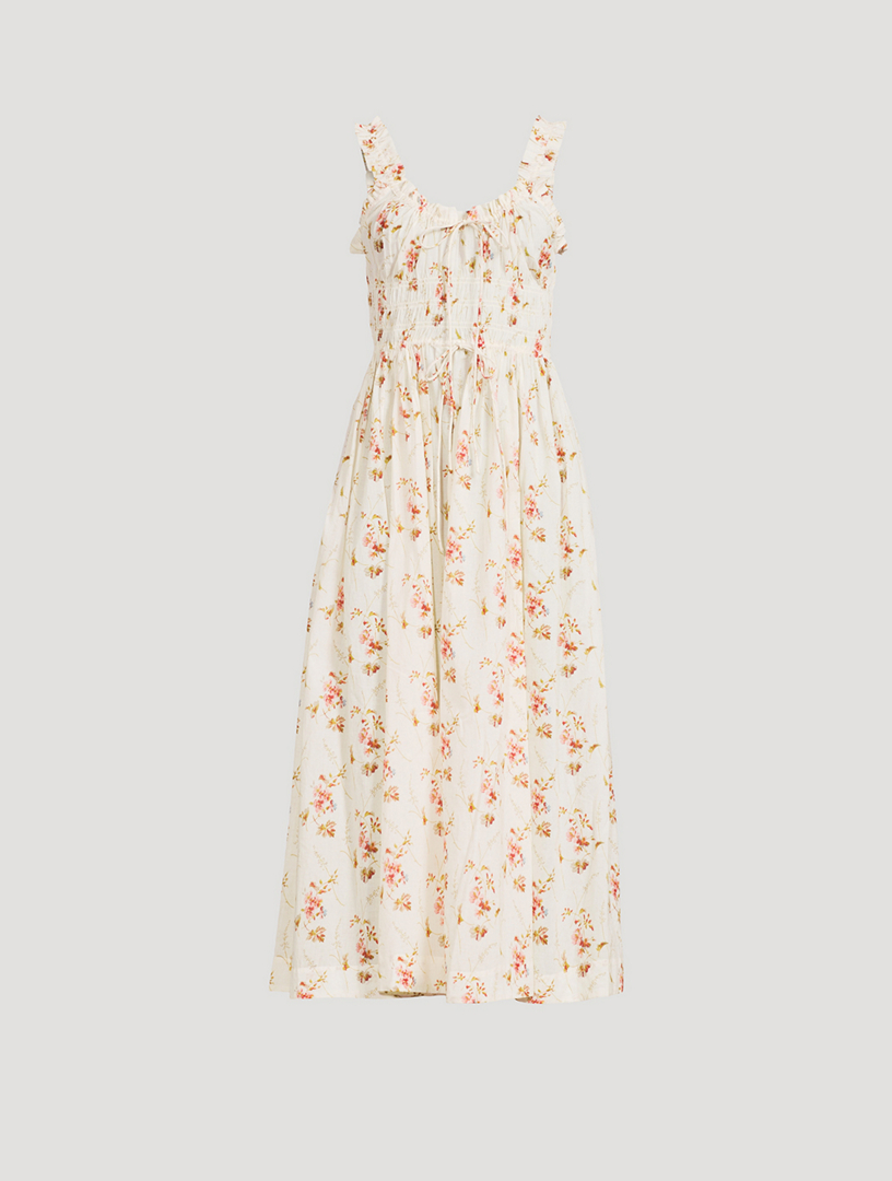Emmaretta Midi Dress In Floral Print