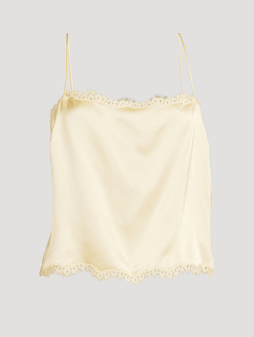 Loure Lace-Trimmed Silk Cami