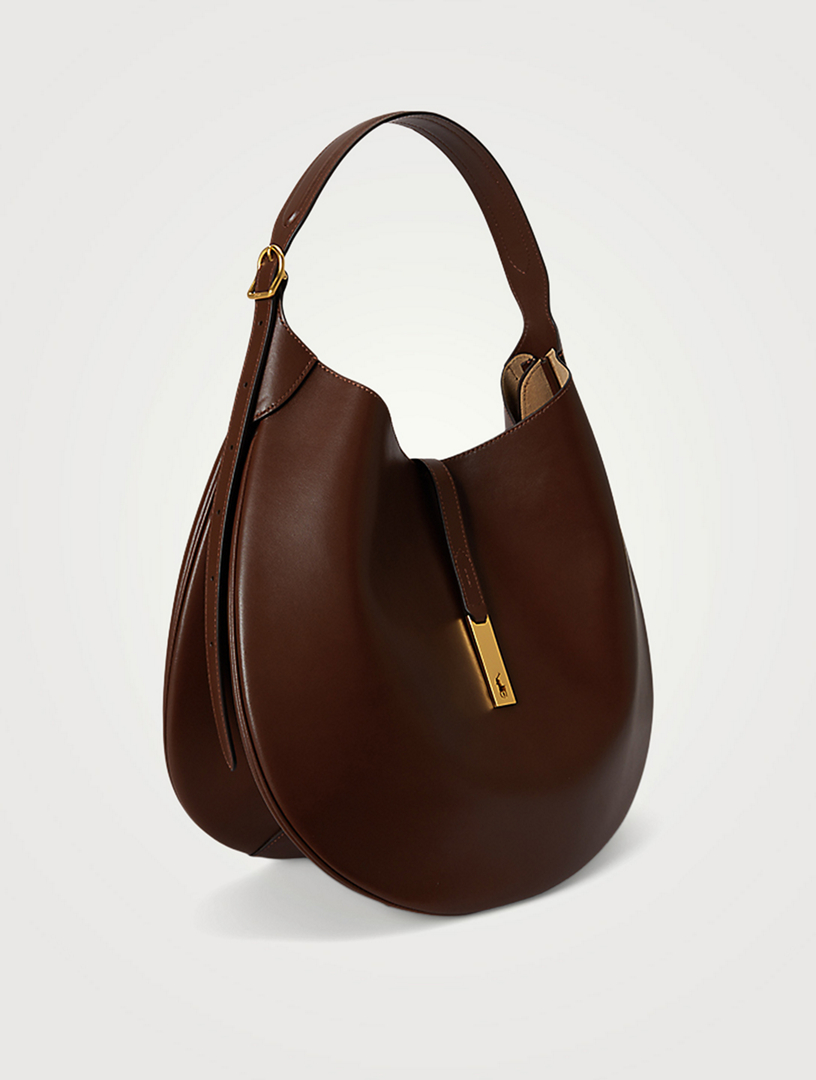 POLO RALPH LAUREN Medium Polo ID Leather Shoulder Bag | Holt Renfrew