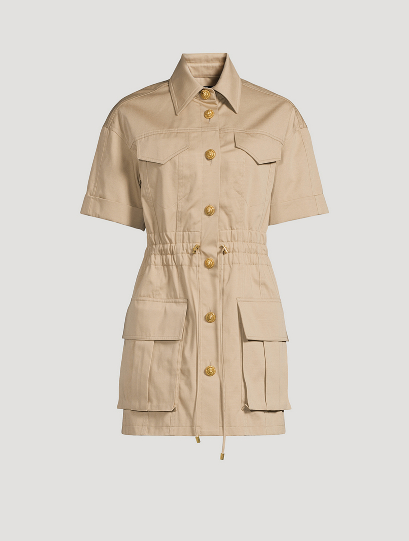 Gabardine Shirt Dress
