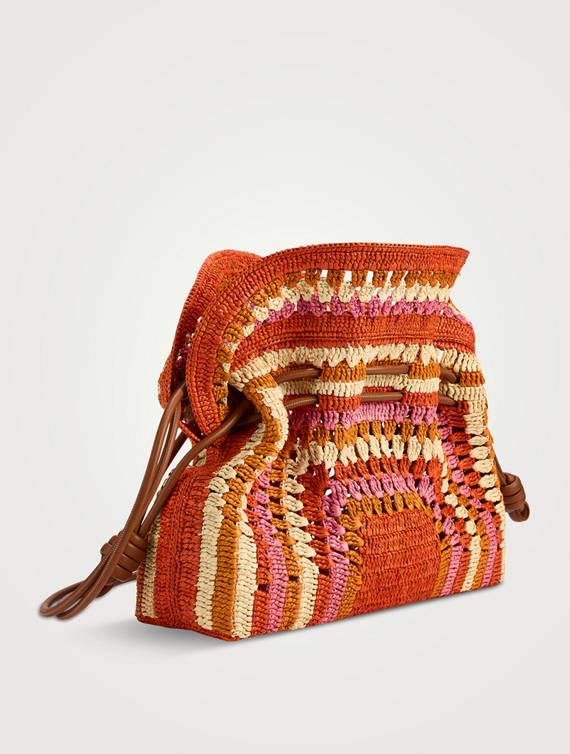 LOEWE Loewe x Paula's Ibiza Medium Flamenco Raffia Clutch | Holt