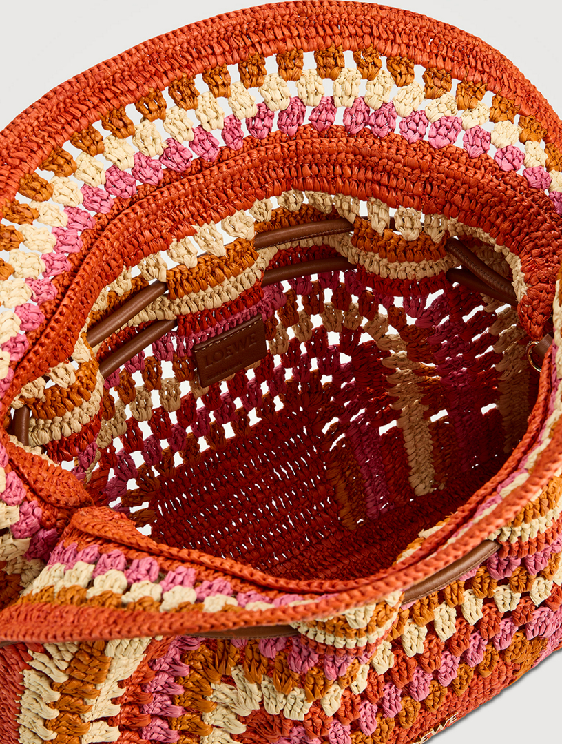 LOEWE Loewe x Paula's Ibiza Medium Flamenco Raffia Clutch | Holt