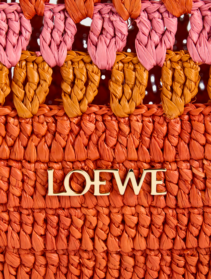 LOEWE Loewe x Paula's Ibiza Medium Flamenco Raffia Clutch | Holt