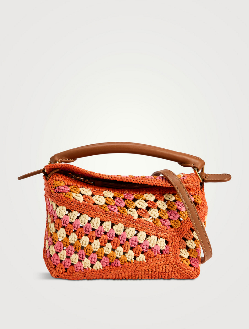 Loewe x Paula's Ibiza Mini Puzzle Edge Crochet Bag