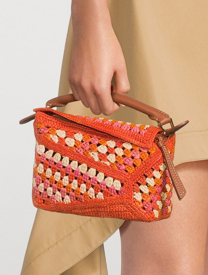LOEWE Loewe x Paula's Ibiza Mini Puzzle Edge Crochet Bag | Holt