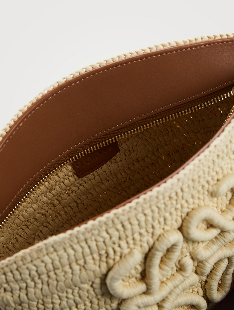 LOEWE Loewe x Paula's Ibiza Eclipse Raffia Pochette | Holt Renfrew