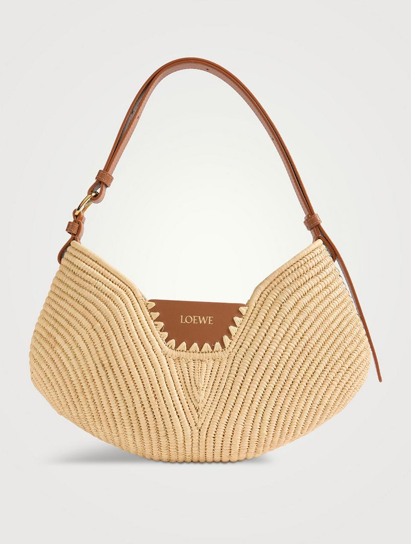 Sac porté épaule Swing en raphia LOEWE x Paula's Ibiza, moyen