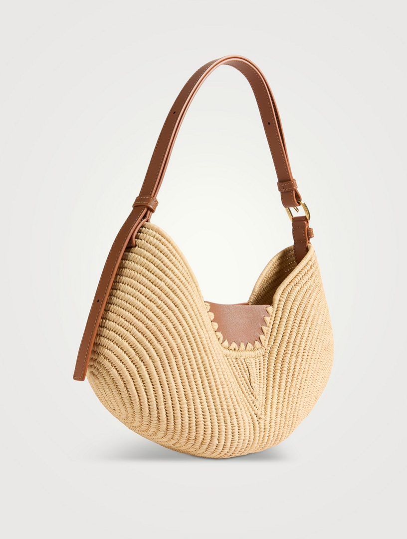 LOEWE Loewe x Paula's Ibiza Medium Swing Raffia Shoulder Bag