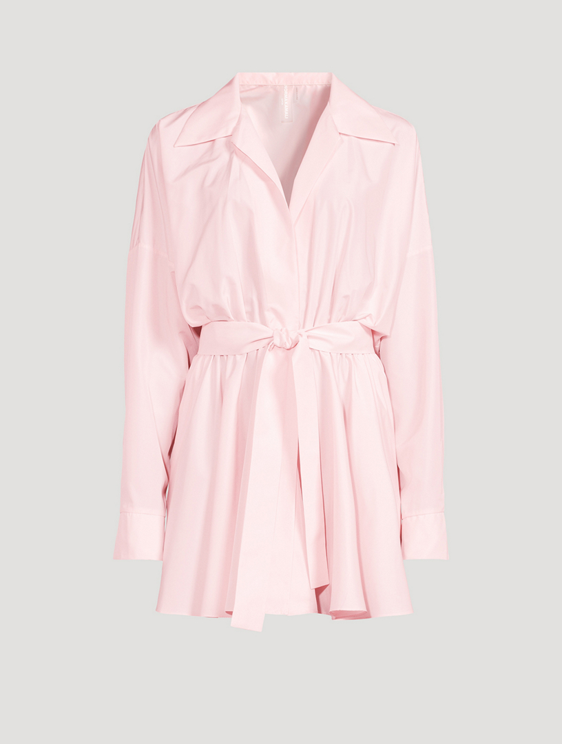 NORMA KAMALI Oversized Belted Shirt Dress | Holt Renfrew
