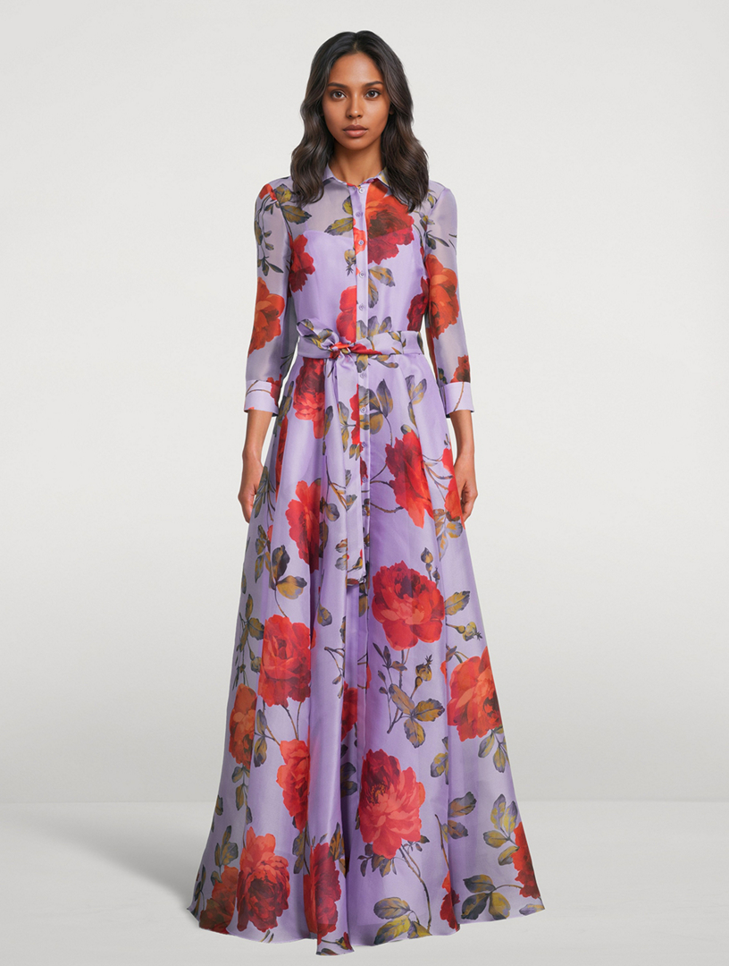 christmas party womens dresses Midnight Floral Embroidered Strapless Gown