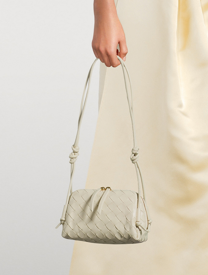 BOTTEGA VENETA Concert Intrecciato Leather Crossbody Bag | Holt