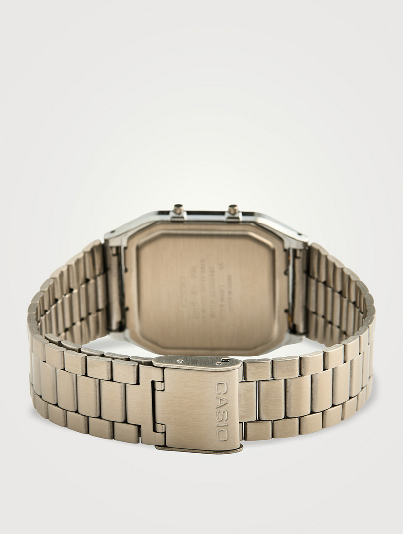 CASIO Casio Vintage Stainless Steel Analog-Digital Watch | Holt