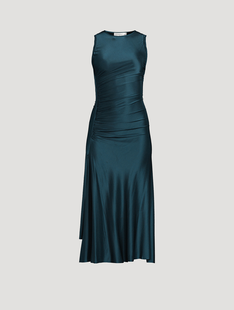 sachin and babi light blue dress VICTORIA BECKHAM Twist Midi Dress