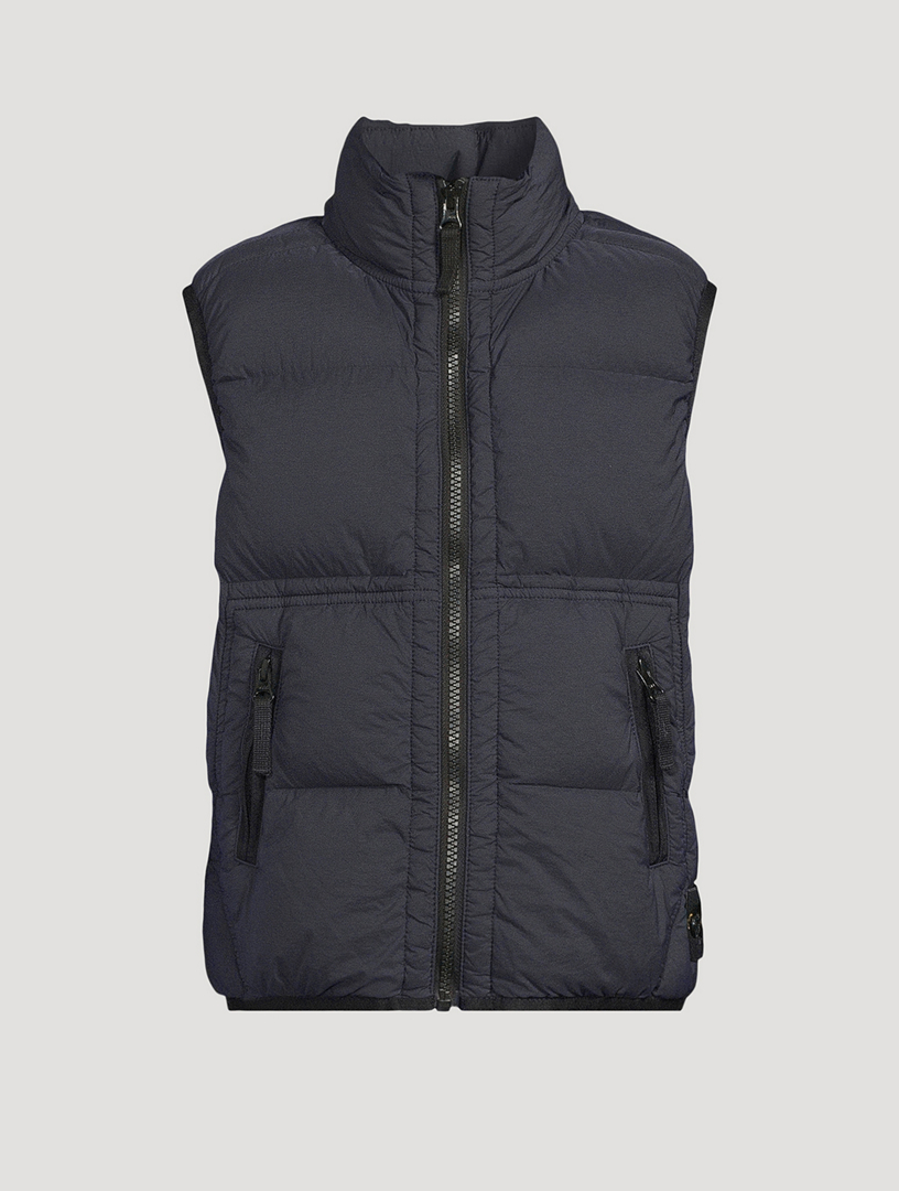 【新品・未使用品】Stone  down vest STONE ISLAND Nylon Stretch Down Vest | Holt Renfrew
