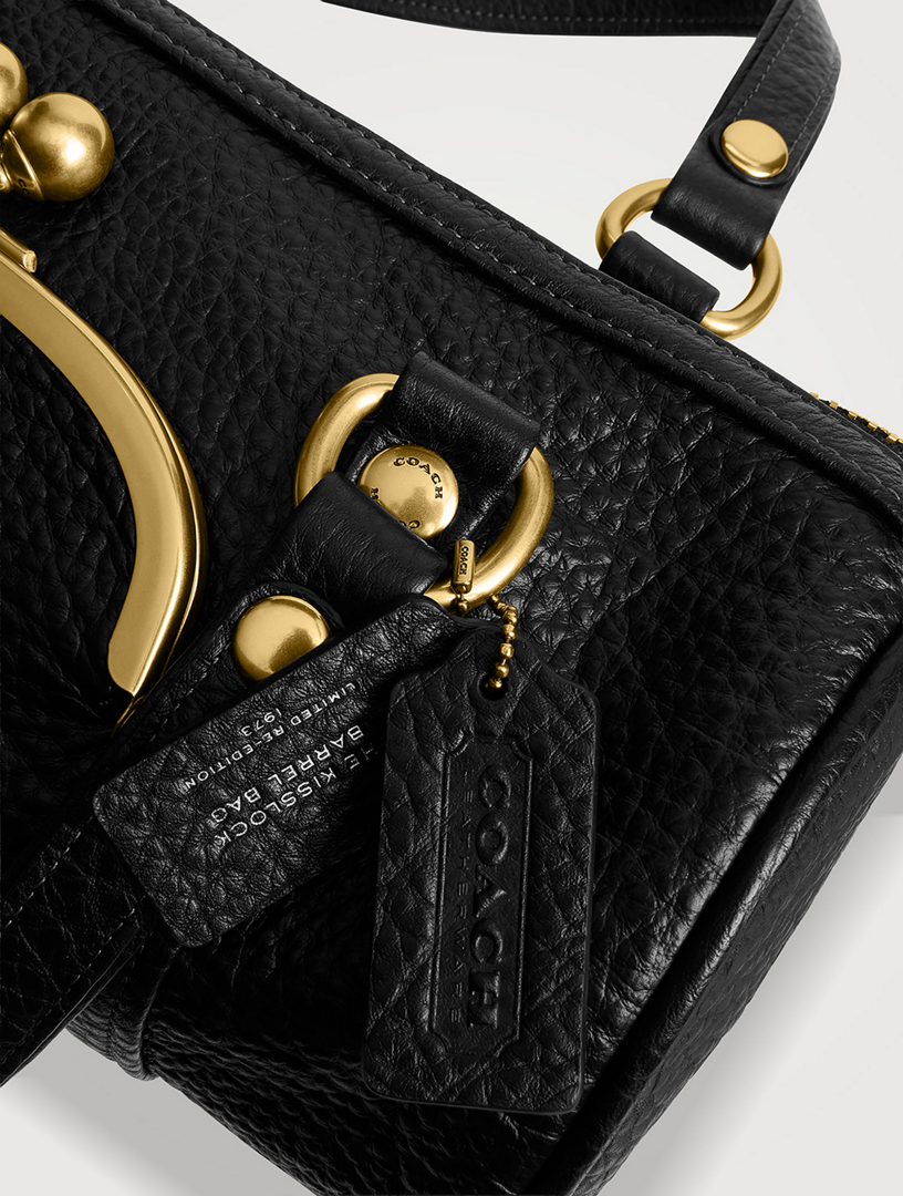 COACH Kisslock Leather Barrel Bag | Holt Renfrew