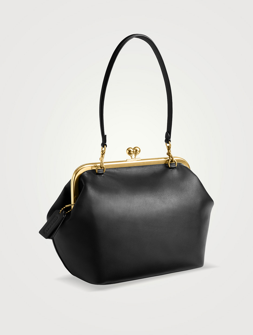 COACH Kisslock 27 Leather Frame Bag | Holt Renfrew