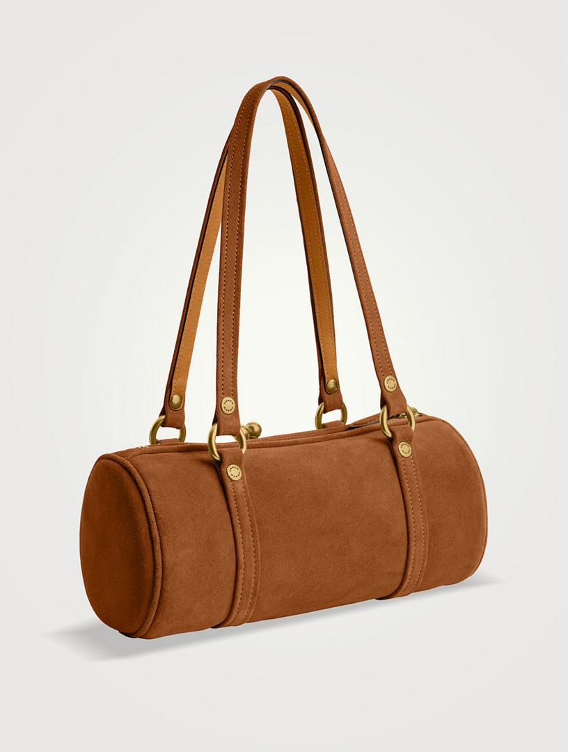 COACH Kisslock Suede Barrel Bag | Holt Renfrew