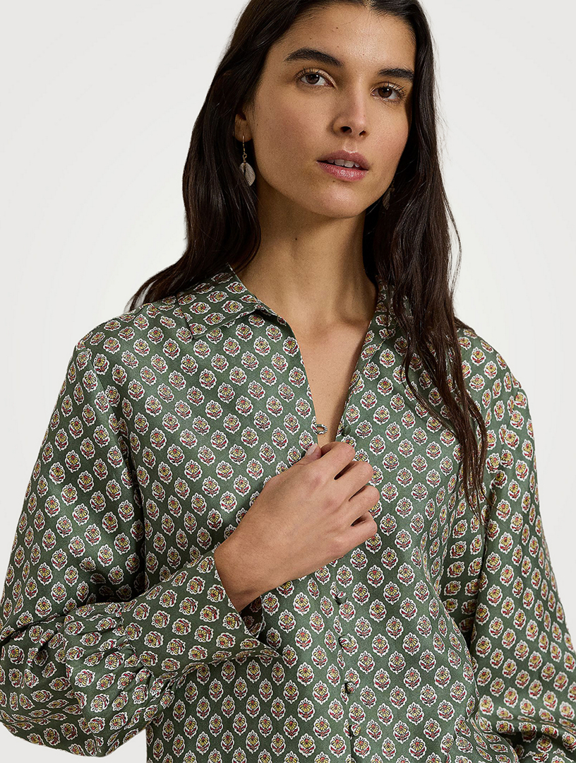 POLO RALPH LAUREN Silk Shirt In Floral Print | Holt Renfrew