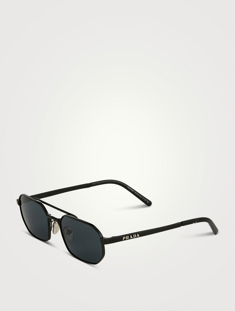 PRADA PR D53S Rectangular Sunglasses | Holt Renfrew
