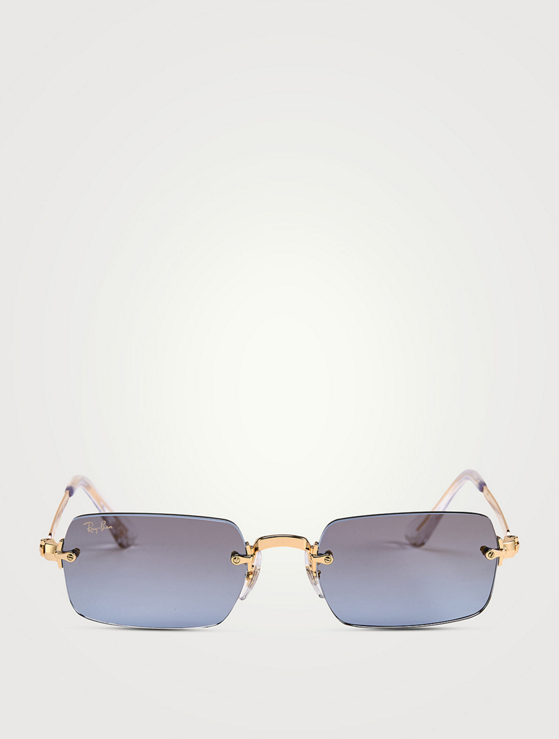 RB3928 A$AP ROCKY Rimless Collection Rectangular Sunglasses