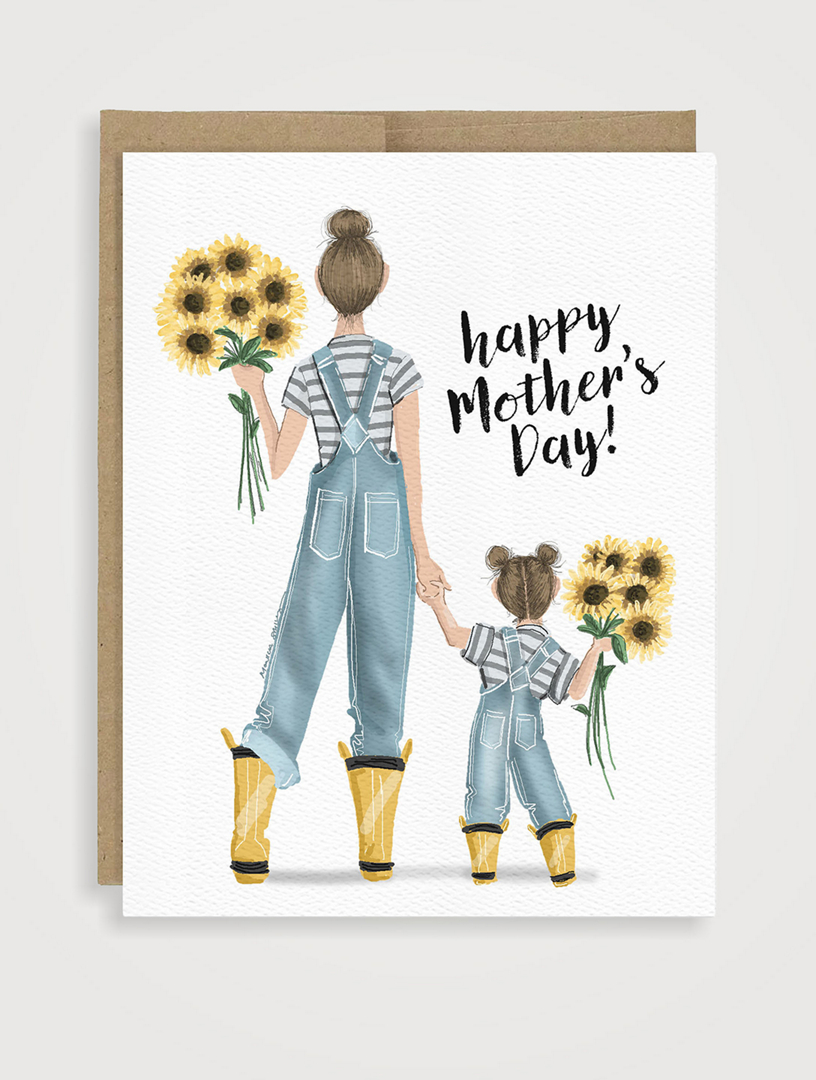 Carte de vœux pour la fête des Mères Sunflower