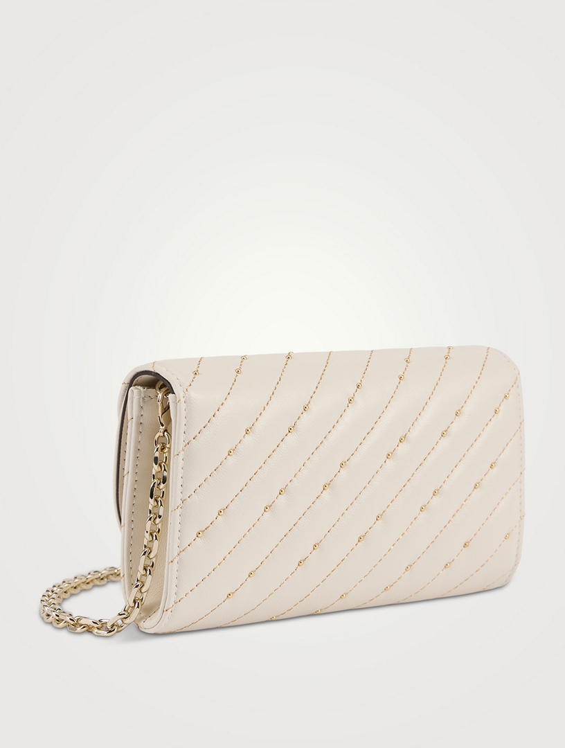 JIMMY CHOO Avenue Curve Leather Wallet-On-Chain | Holt Renfrew