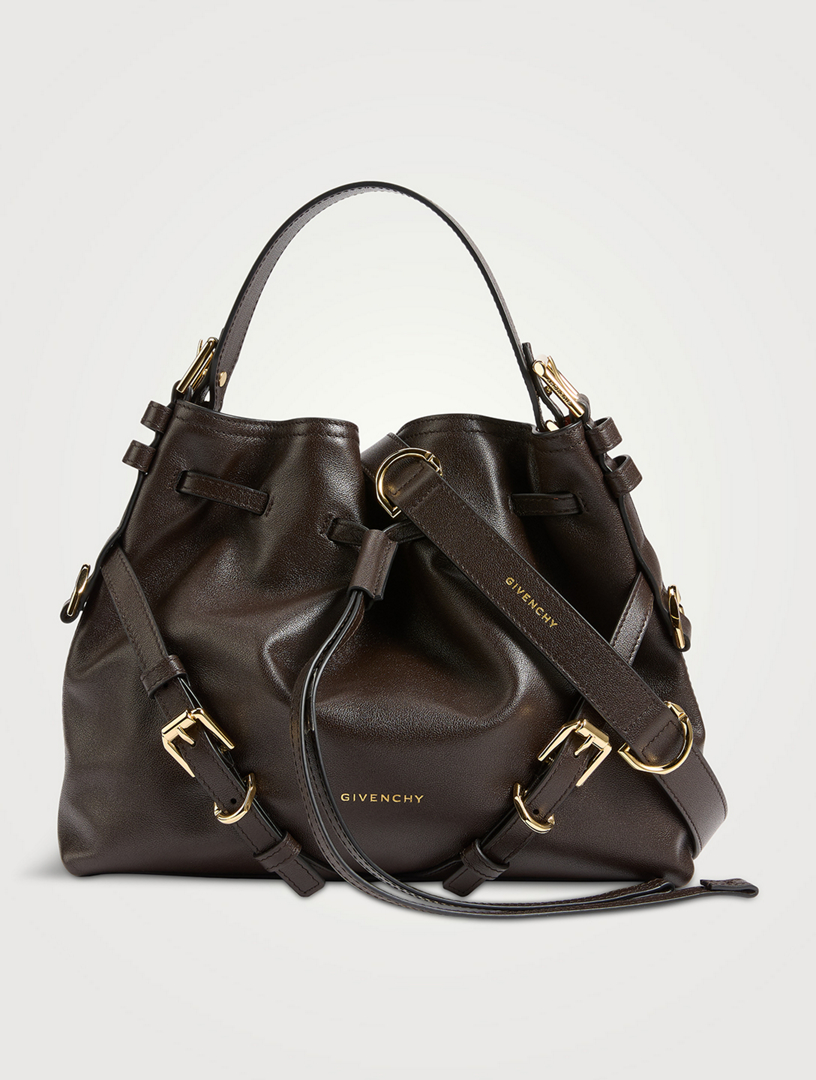Small Voyou Leather Bucket Bag