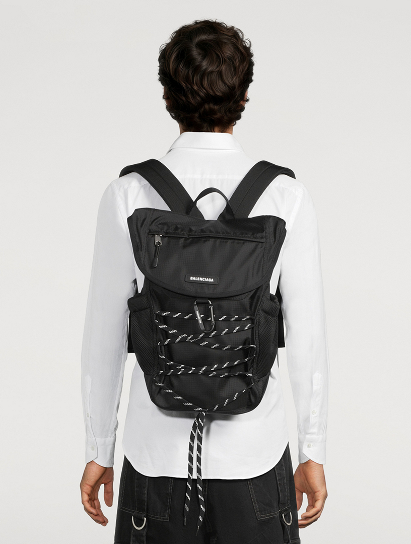 BALENCIAGA Nylon Backpack With Metal Carabiner | Holt Renfrew