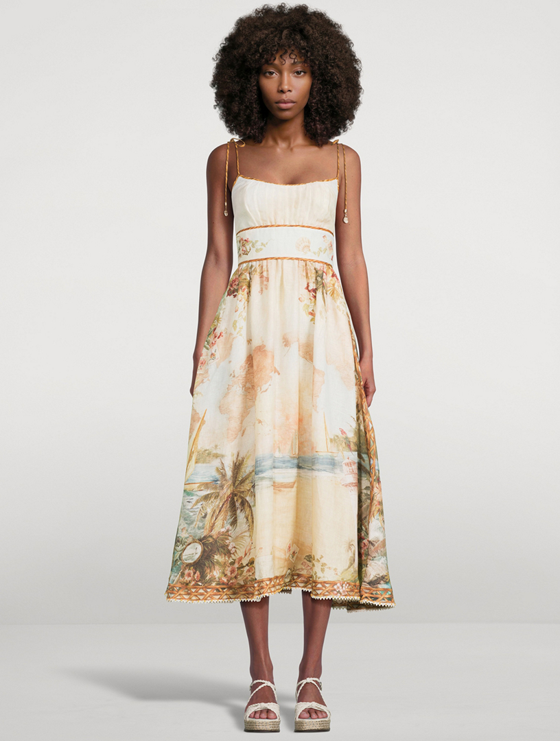 zimmermann golden surfer midi dress Zimmerman Golden Surfer Dress Multi Size 1
