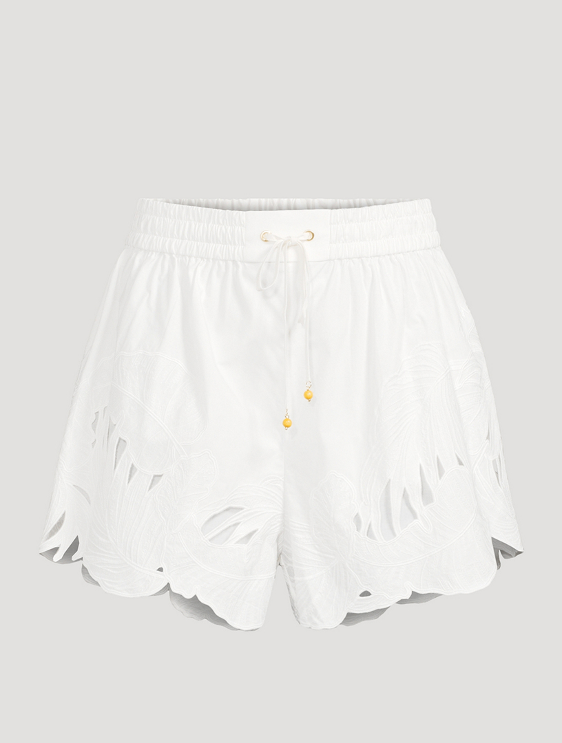 Mahon Embroidered Cotton Shorts