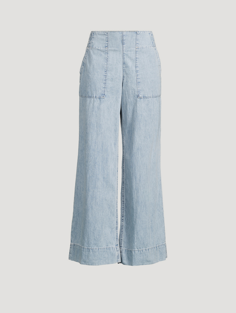 FREE PEOPLE Breezy Denim Pants | Holt Renfrew