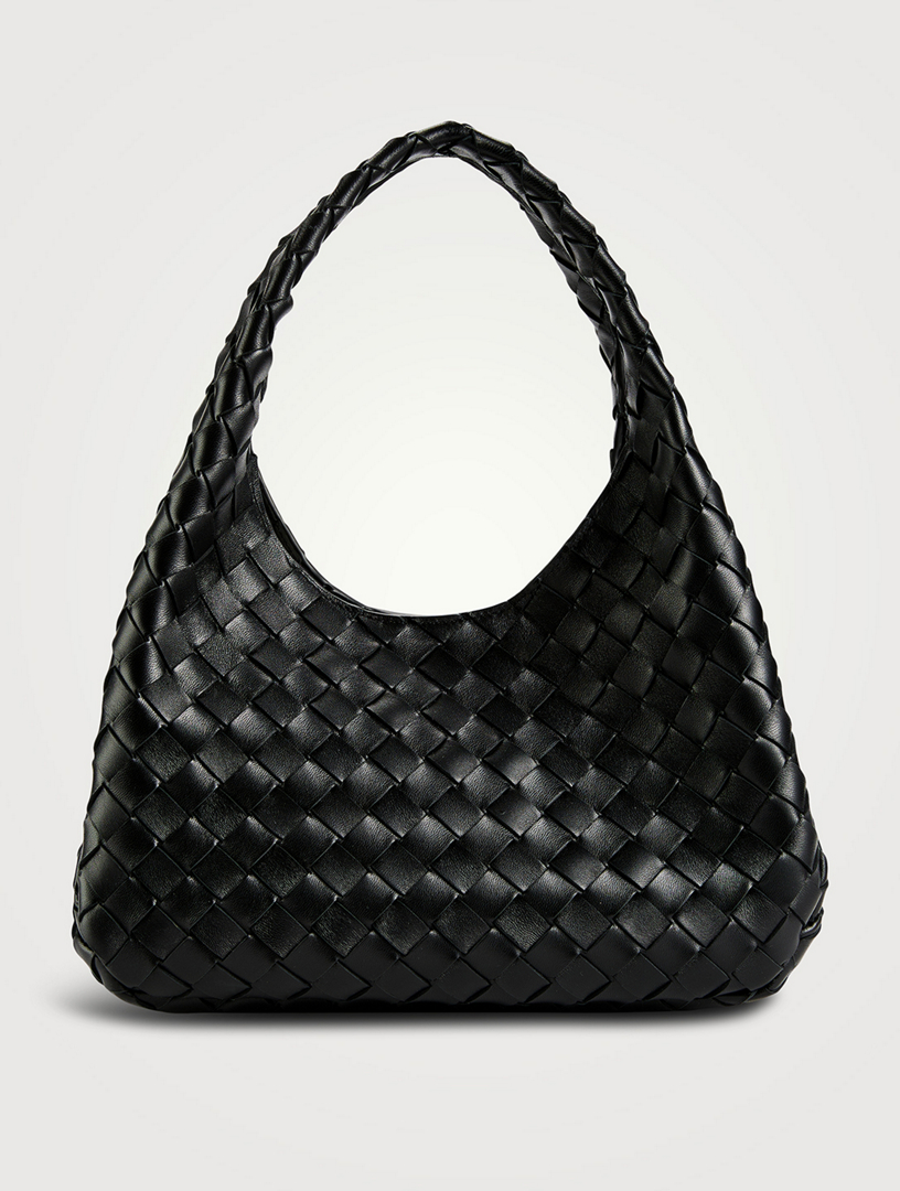 Sac porté épaule Campana en cuir Intrecciato