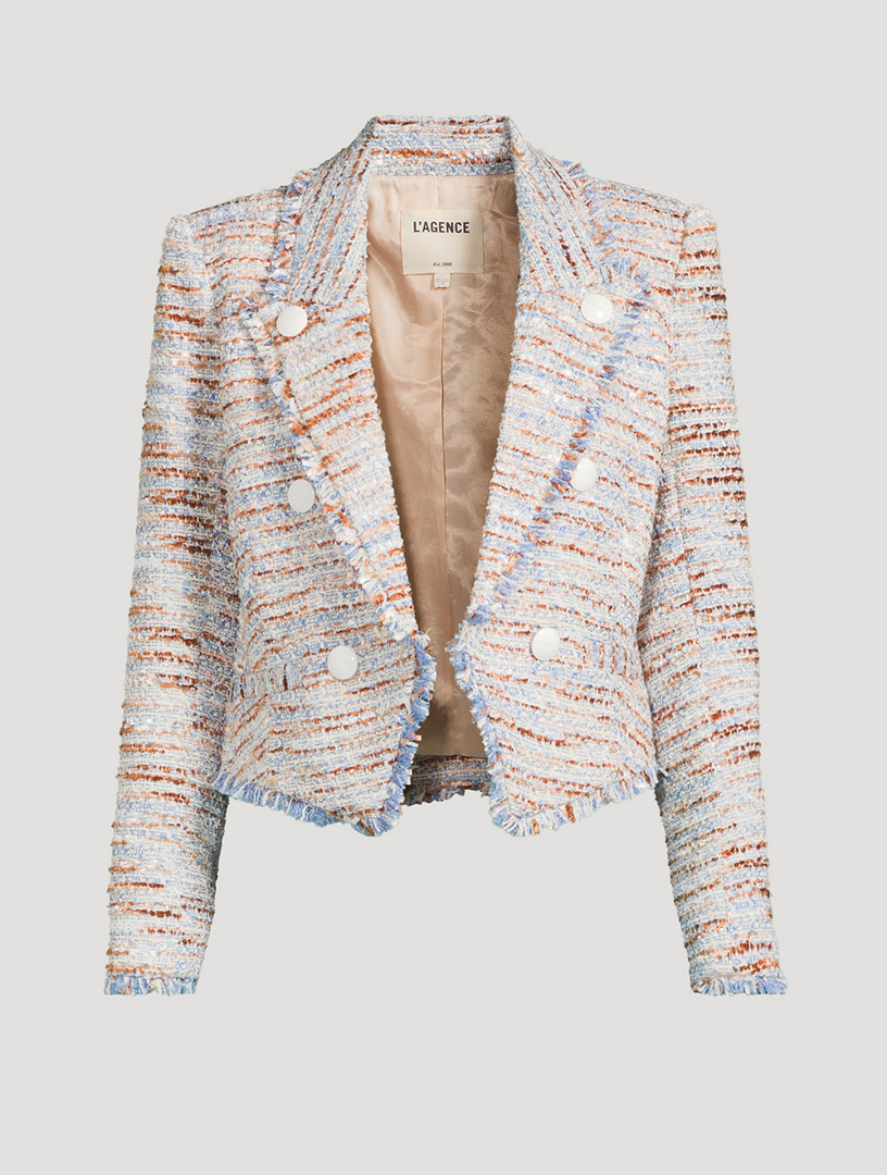 Marv Double-Breasted Tweed Blazer