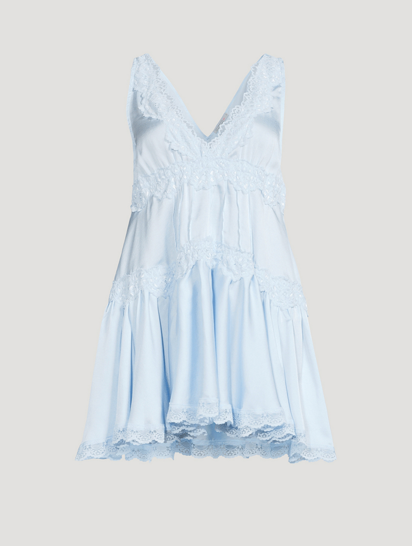 FREE PEOPLE In This Groove Lace-Trimmed Slip Dress | Holt Renfrew