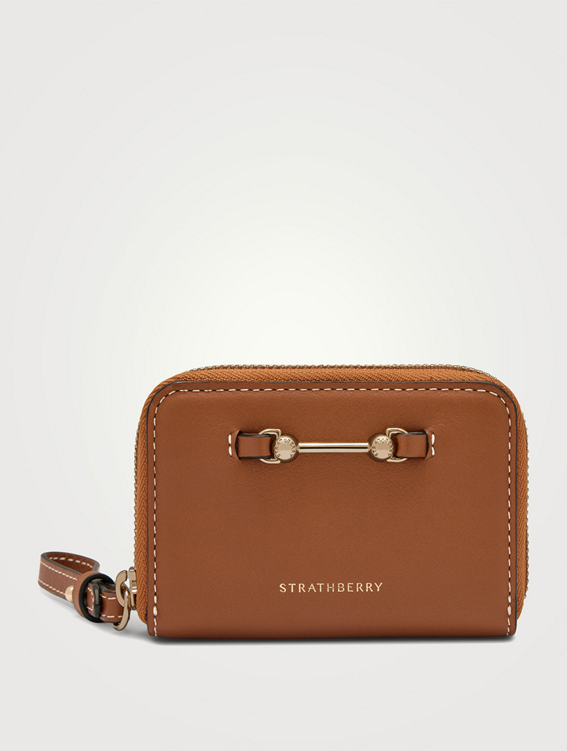 STRATHBERRY Small Corda Leather Zip Wallet | Holt Renfrew
