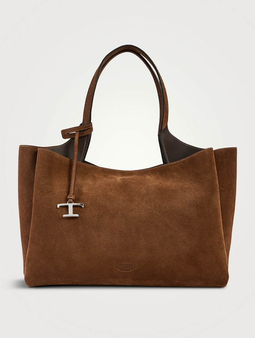 Medium Suede Tote Bag