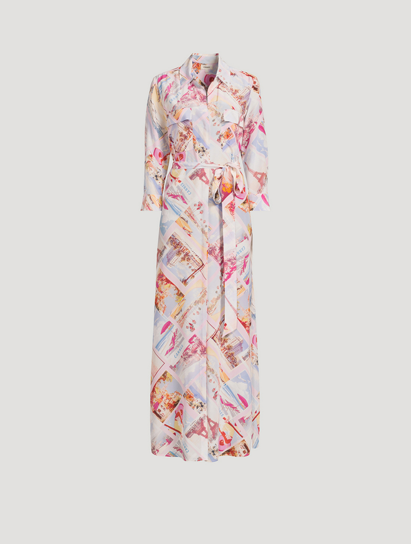 chinese dress ladies Cameron Long Shirt Dress L'Agence Cedar & Lily Clothier
